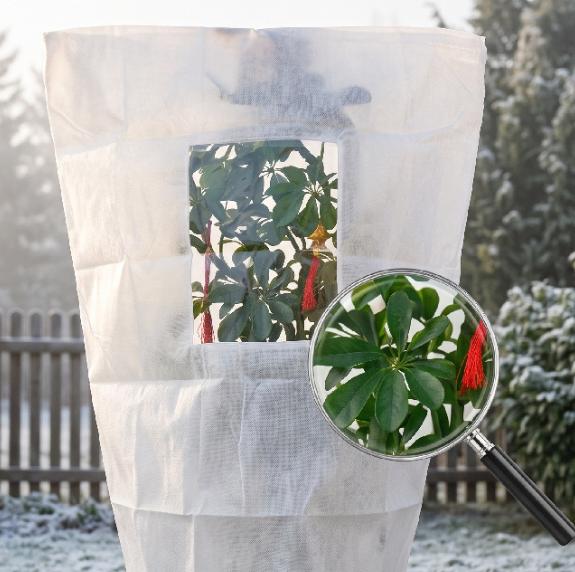 📢📢50% RABATT!!⏰🌱Vinterbeskyttelsestrekk til planter med glidelås og snøring for frostbeskyttelse