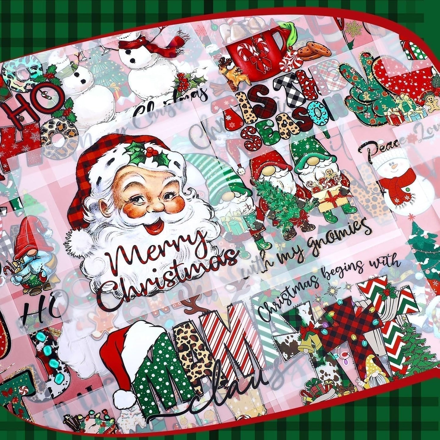 🎄Julemysteri DTF-overføringspakke – Trykkklare juledesign | Julenisse, reinsdyr, pepperkaker og festlig grafikk for t-skjorter, vesker og DIY-gaver🎄