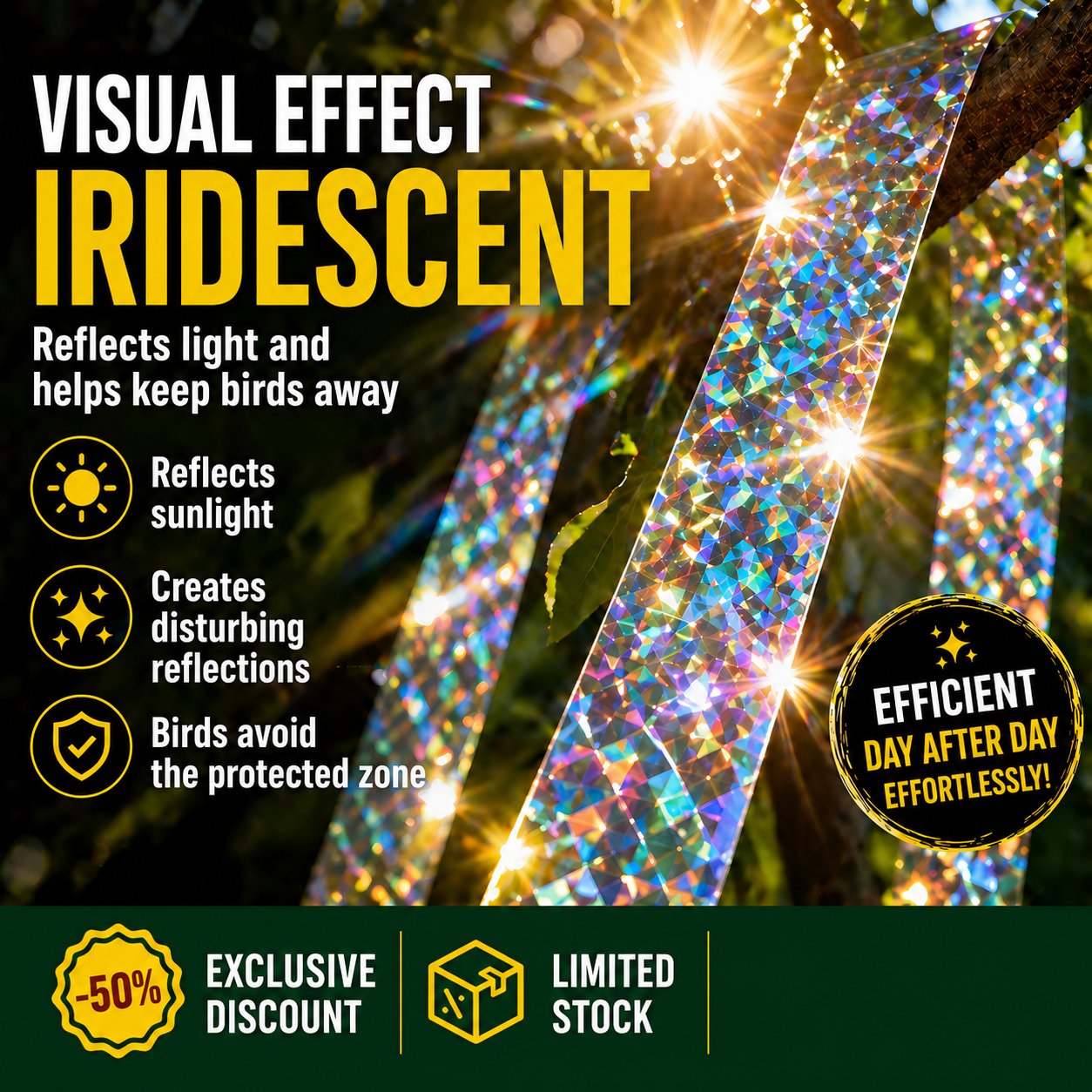Fugleavvisende tape