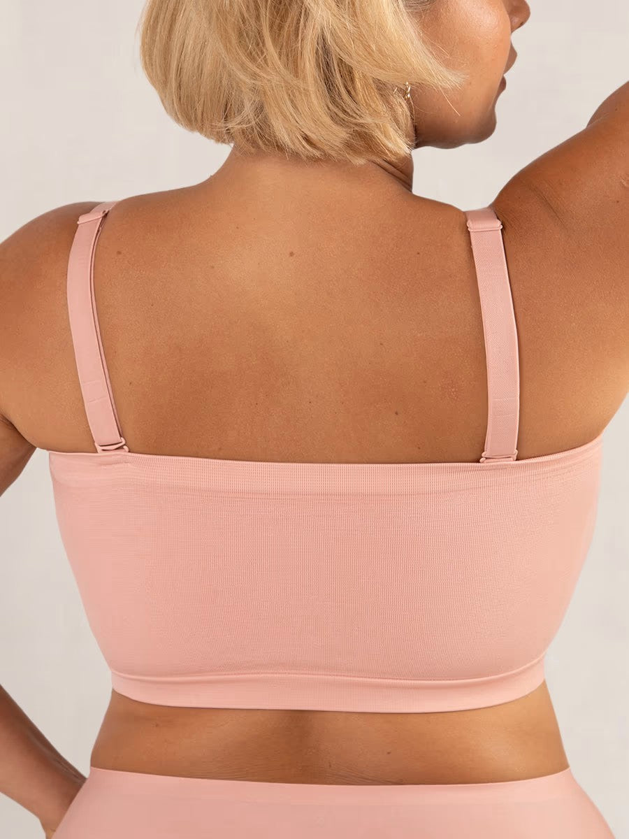 ⛱️🤩🔥Konverterbar stroppeløs bandeau-BH med trådløs komfort, sklisikkert grep og avtakbare stropper