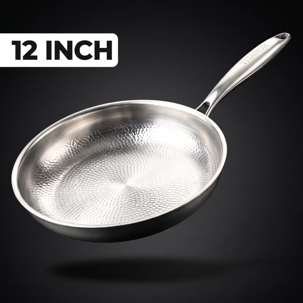 🎃Halloween-tilbud 50 % RABATT!🍳100 % ren titanpanne for et giftfritt kjøkken