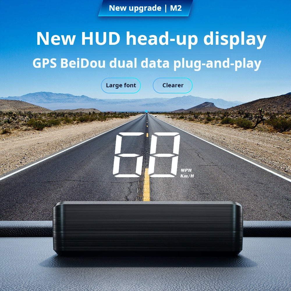 Head-Up Display (HUD) – GPS-hastighetsmåler for bil