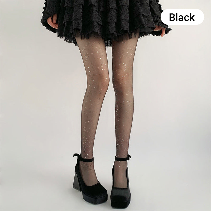 💕Kjøp 2 få 1 gratis💕 Moteriktige sexy glitter-paljettstrømper til dame
