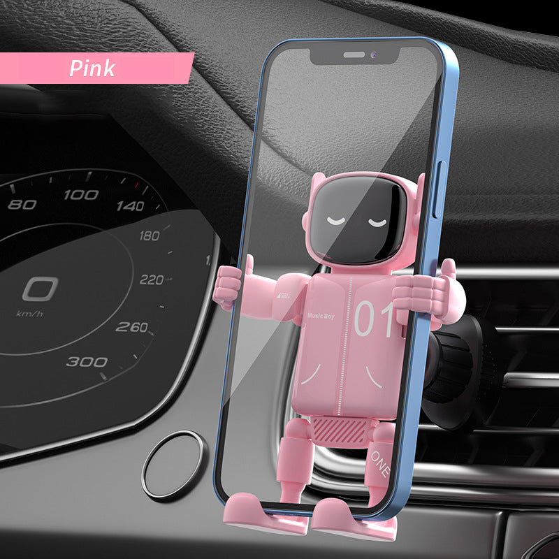 Monter telefonen din umiddelbart! 360° roterbar robottelefonholder til bilen