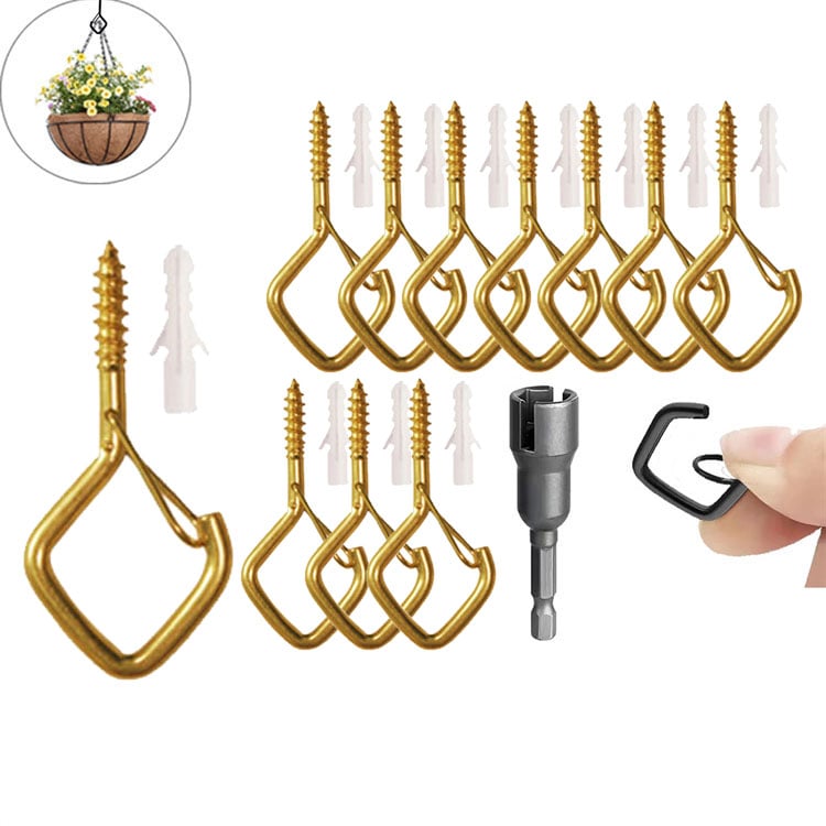 🛠️48 % RABATT NÅ! 🔒 20 stk. firkantede trykknappkroker – sikker lås, allsidig og slitesterk for bonsai, lys og dekor ✨