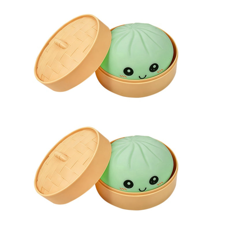 Søt dumpling-klemmeleke med dampkoker