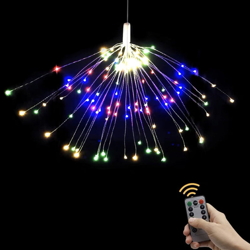 Julefyrverkeri LED kobbertrådslyngelys