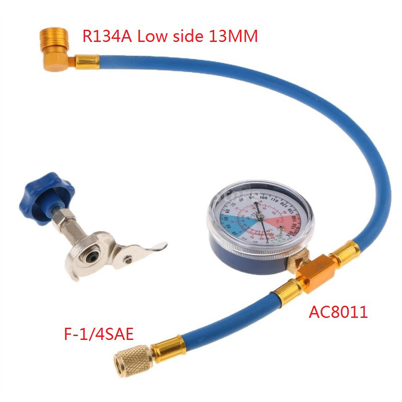 R134a Fylleslange for kjølemiddel med manometer