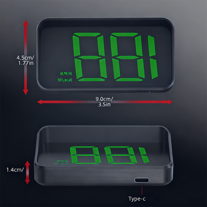 Bilens head-up-display med GPS