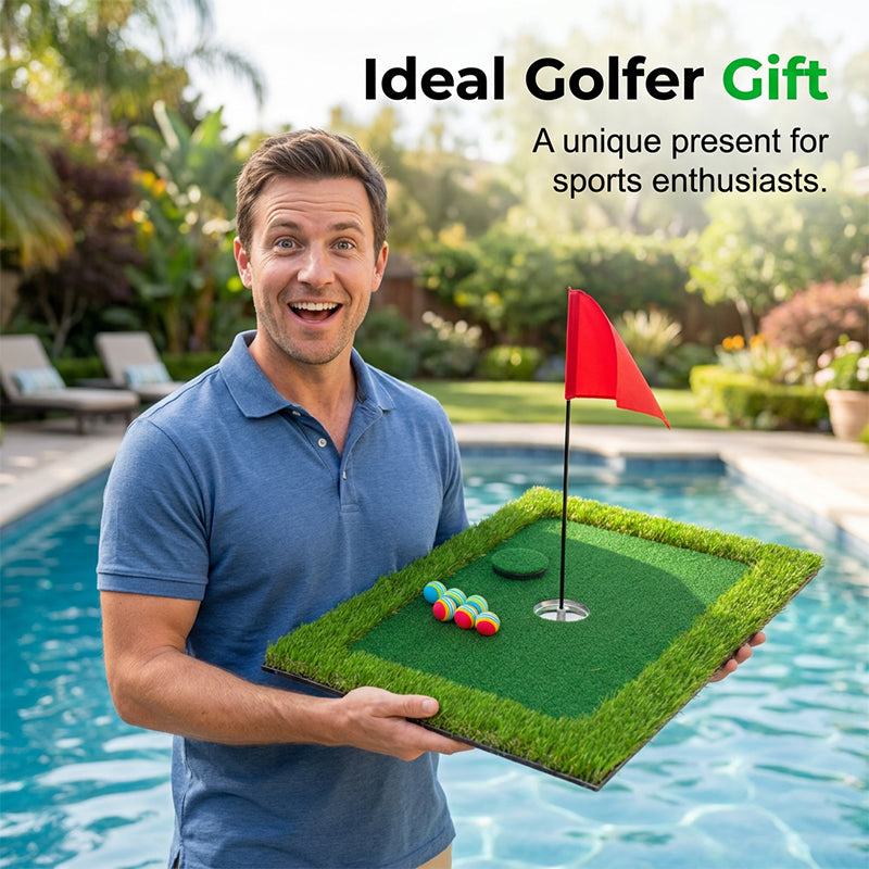 Bærbar flytende golfputtinggreen