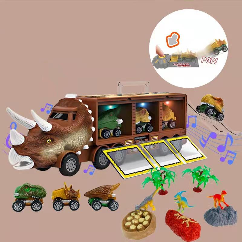 Interaktiv dinosaurtransporter lekebil