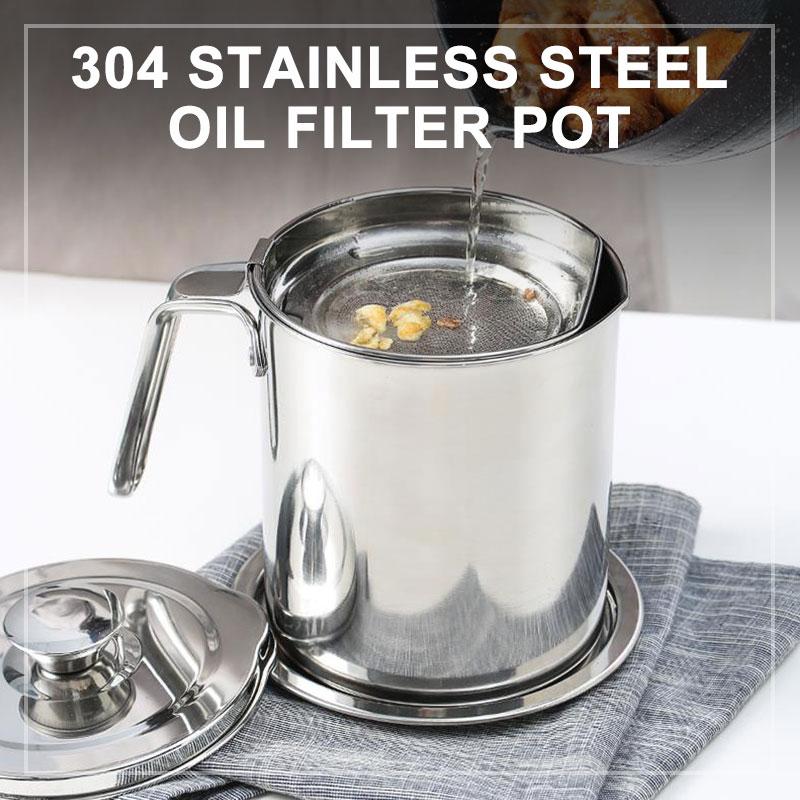 Oljefilter med stor kapasitet laget av rustfritt stål 304. Oljetank.