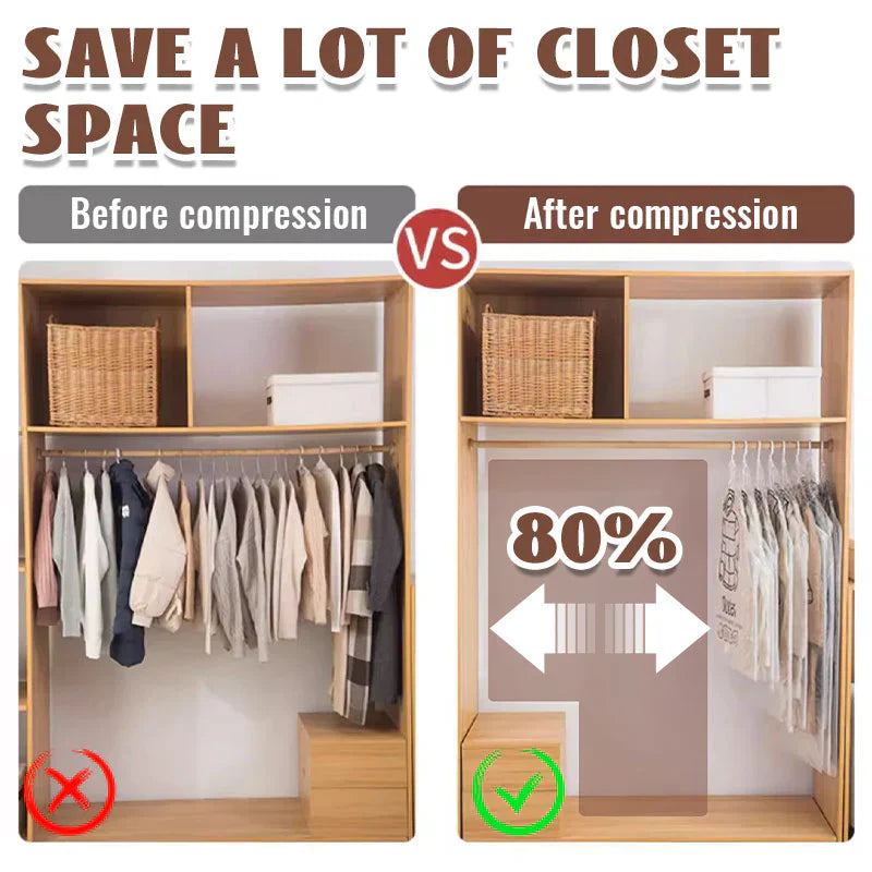 Hengende vakuumposer til oppbevaring