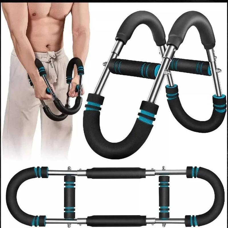 ✨🔥Justerbar vektstang for armtrenere, styrketreningsutstyr for armer og overkropp, bærbart treningsapparat for hjemmegym og fitness