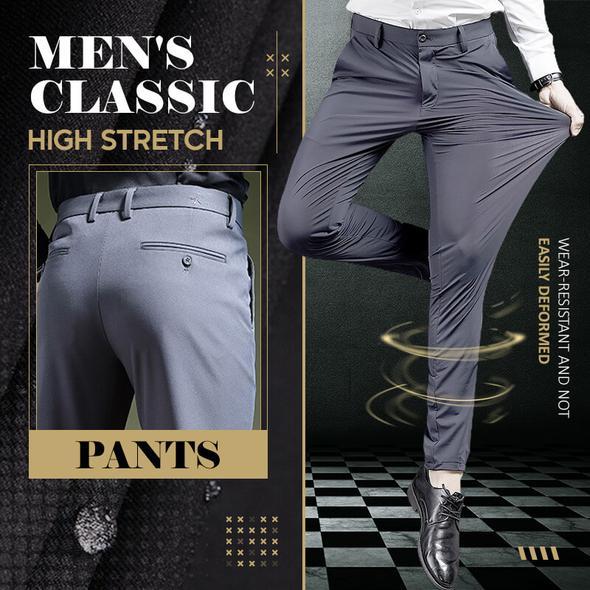 👖Klassisk Herrebukse med Høy Stretch