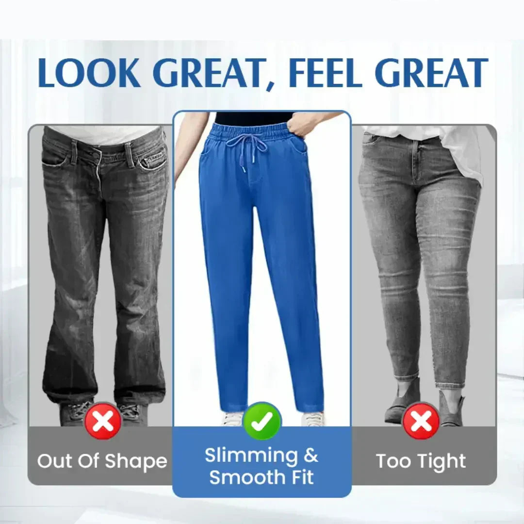 ⏳Begrenset tidsbegrenset 48 % rabatt!!💕👖Høy midje, ultra-elastiske mom jeans
