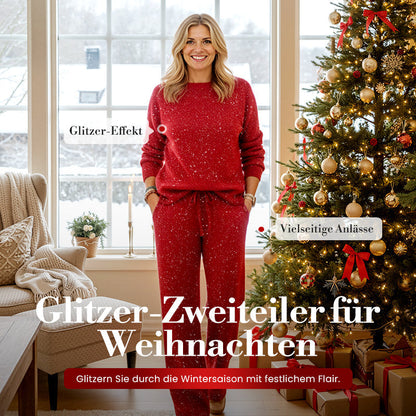 ⌛ Bare 3 dager igjen – 48 % rabatt på alt! ⏰Damesett med glitter: genser og bukse