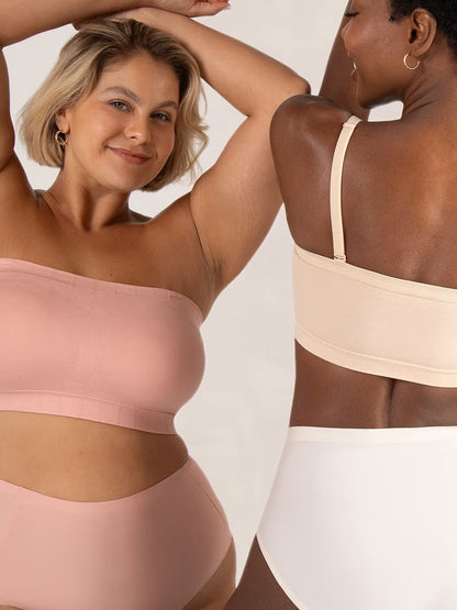 ⛱️🤩🔥Konverterbar stroppeløs bandeau-BH med trådløs komfort, sklisikkert grep og avtakbare stropper