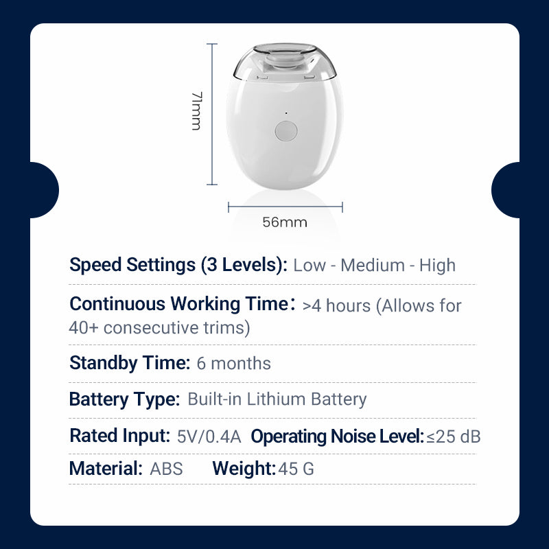 🎁 Kjøp 2 få 1 gratis!💅 Universell Automatisk Neglegrinder - Sikker og Skånsom Neglepleie🥳