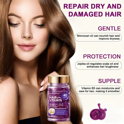 💎 48% RABATT – Deep conditioning hårolje – én kapsel – glatt, skinnende & krusfritt – reisevennlig – blomsterduft