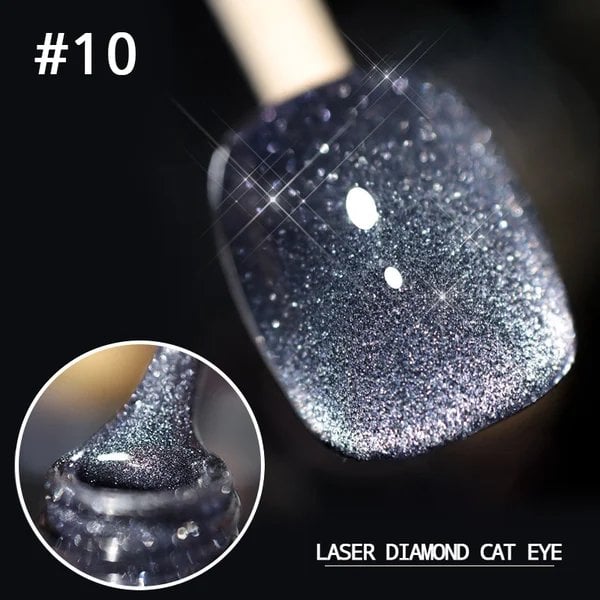 💅SISTE DAG MED 48 % RABATT💎Laser Diamond Cat Eye neglelakk💥Kjøp 1 få 1 gratis💥