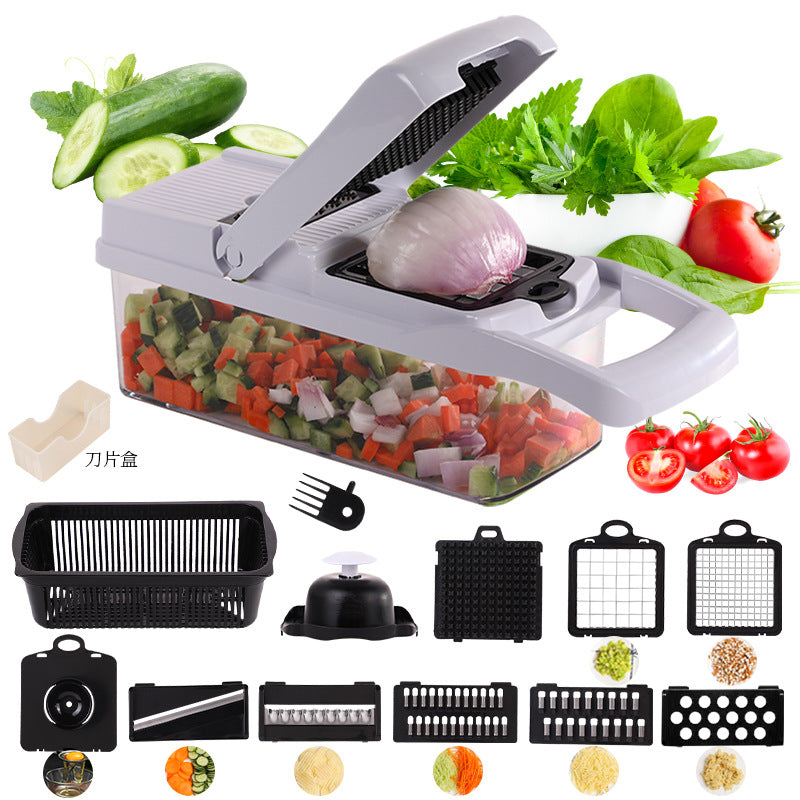 15 stk.-1 sett🧑‍🍳Multifunksjonell frukt- og grønnsaksskiver