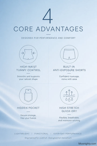 🌟🎁Anti-gnaging Active Skort – Supermyk og komfortabel🔥