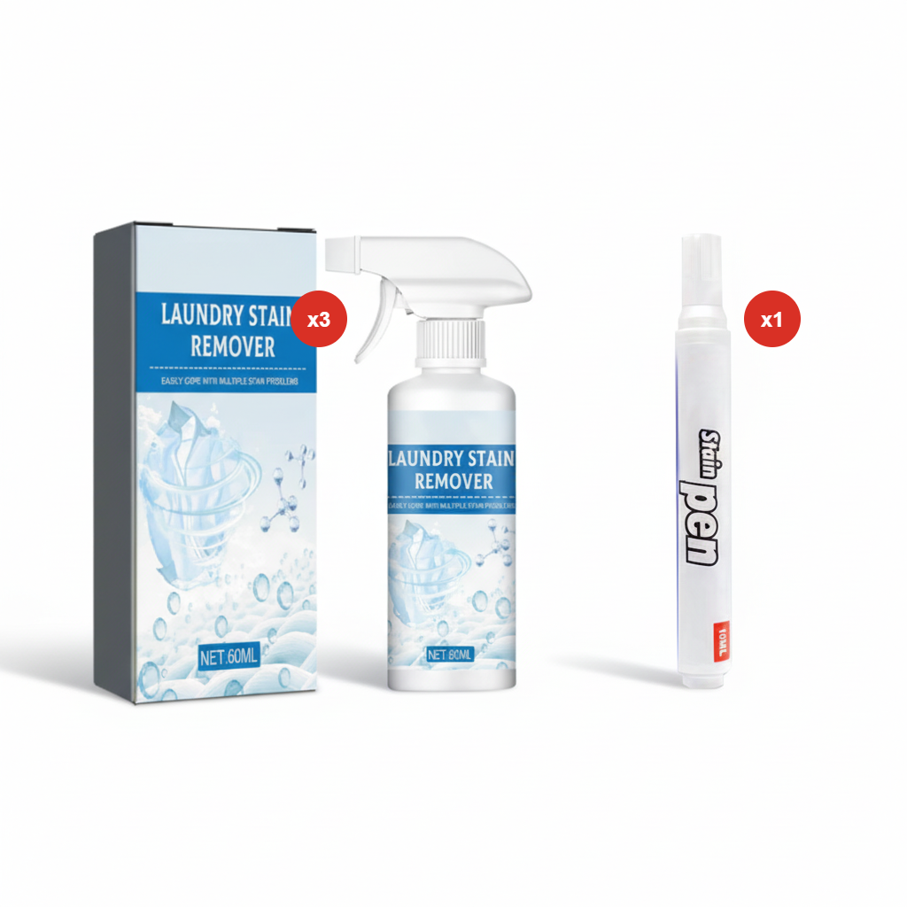 Kraftig flekkfjernerspray til klesvask