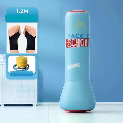 Oppblåsbar boksetumbler for barn