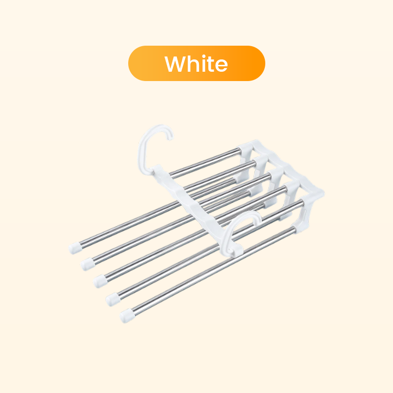 🔥Kjøp mer Spar mer🔥Multifunksjonelt teleskopisk sammenleggbart flerlags bukseoppbevaringsstativ til husholdningen