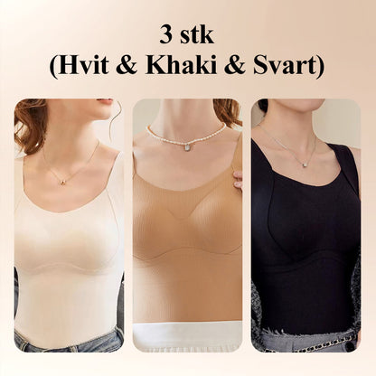 💖Black Friday Big Rea 60% RABATT🌹 [Steam gave] Termisk tank topp damer med innebygd bh