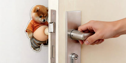 3D Søt Shiba Inu Selvklebende Dørstopper & Stressball
