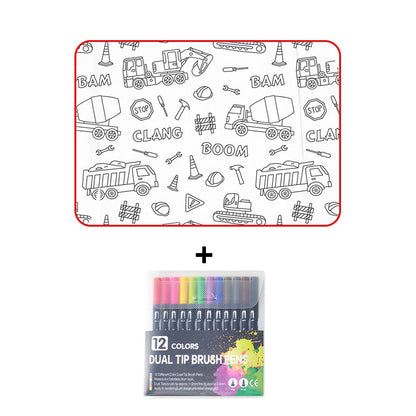 🎄🎅 Julekampanje: DIY-sett med tegneseriefigurer til fargelegging på pyjamaser for barn✨🎁