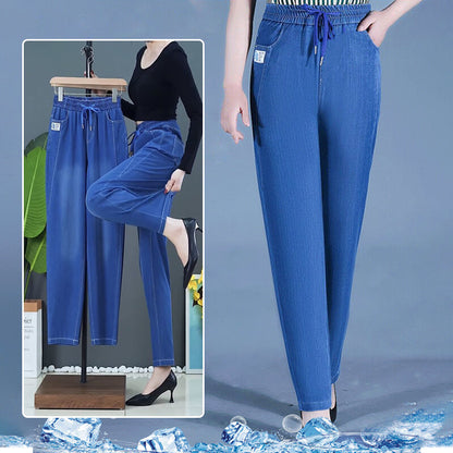 ⏳Begrenset tidsbegrenset 48 % rabatt!!💕👖Høy midje, ultra-elastiske mom jeans
