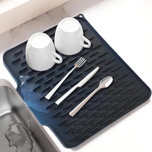 🍽️ NÅ 50 % RABATT! 💧🧽 Silikon benkeplatematte, sprutsikker og varmebestandig