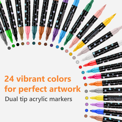 🎁Dual-Tip Glitter Marker Pen