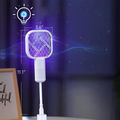 ✨2026 NYHET🔥USB Mini Myggdreper💥Bærbar fluefjerder, insektdreper for skadedyrbekjempelse, myggflaggermus for innendørs og utendørs bruk