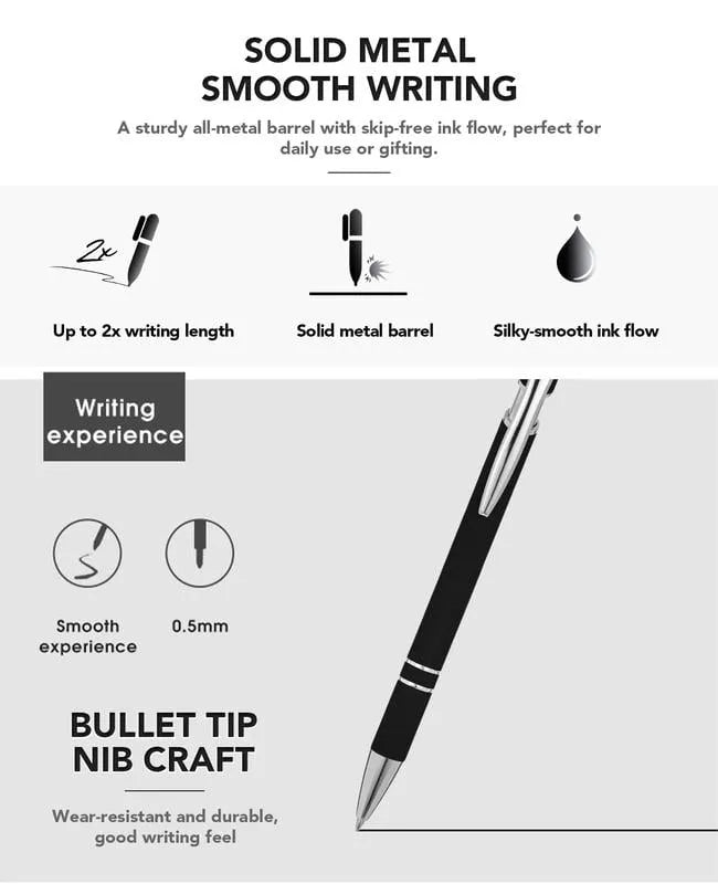 🔥Siste dags kampanje 48 % RABATT💝Morsomme stresslindrende sitater i metall med kulepenner (7 deler) | 🎁Julegavebytte til kontoret