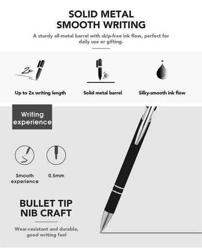 🔥Siste dags kampanje 48 % RABATT💝Morsomme stresslindrende sitater i metall med kulepenner (7 deler) | 🎁Julegavebytte til kontoret