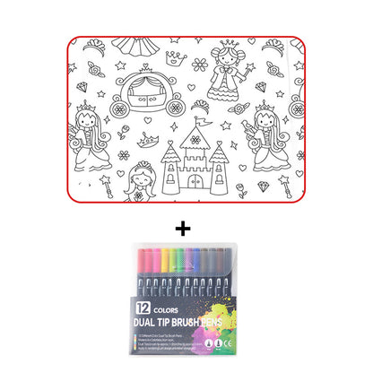 🎄🎅 Julekampanje: DIY-sett med tegneseriefigurer til fargelegging på pyjamaser for barn✨🎁