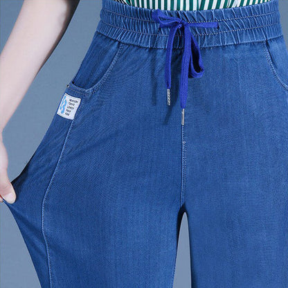 ⏳Begrenset tidsbegrenset 48 % rabatt!!💕👖Høy midje, ultra-elastiske mom jeans