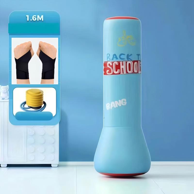 Oppblåsbar boksetumbler for barn