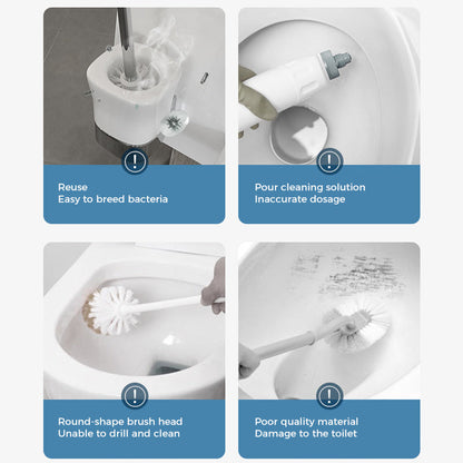 ⚡ Engangs Toalettrengjøringssystem – Hygienisk Ett-klikk, Ingen Bakterier, Enkelt å Kvitte Seg Med! 🧼