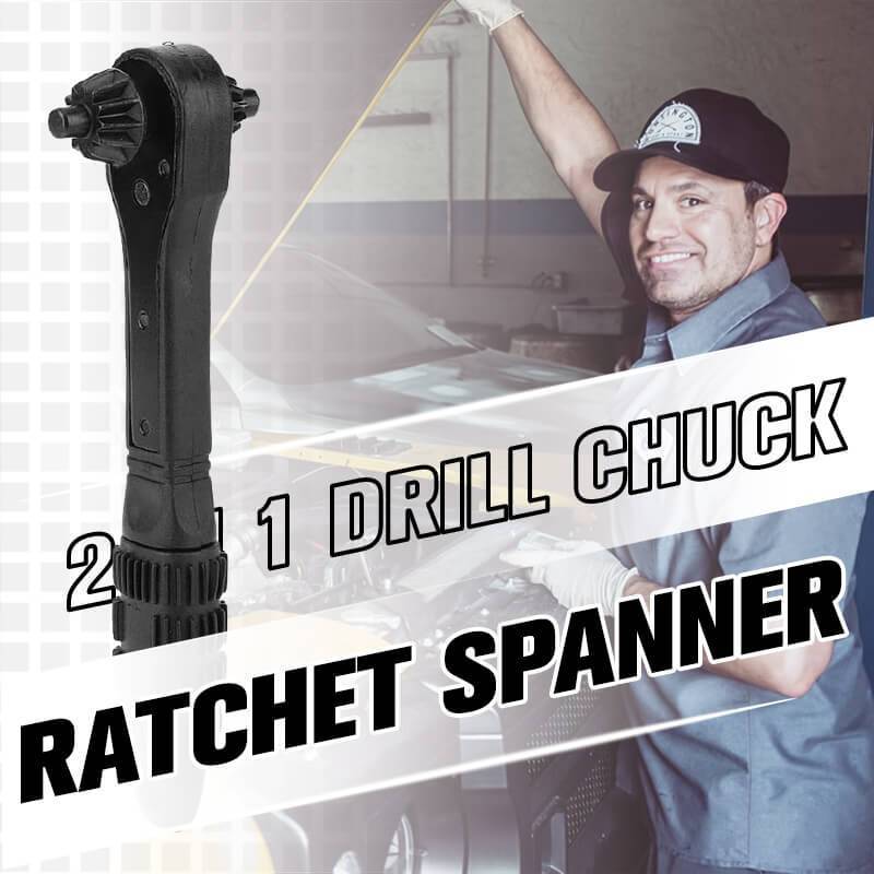 2-i-1 Drill Chuck Skrallenøkkel🔥Farsdagssalg - 48 % rabatt🔥