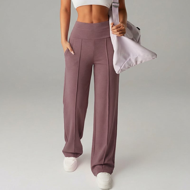 👖 48 % RABATT! 💃 Damebukse med rett ben – Enkel, løs og komfortabel – Perfekt til hverdagsbruk og på kontoret 👜