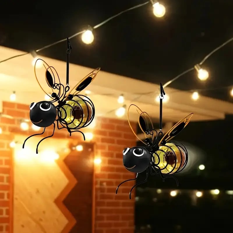 🐝 Utendørs hengende solcelledrevet bielys – perfekt gave til planteelskere, mødre eller bokstavelig talt alle som smiler ❤️