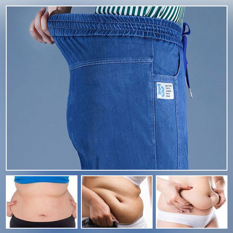 ⏳Begrenset tidsbegrenset 48 % rabatt!!💕👖Høy midje, ultra-elastiske mom jeans