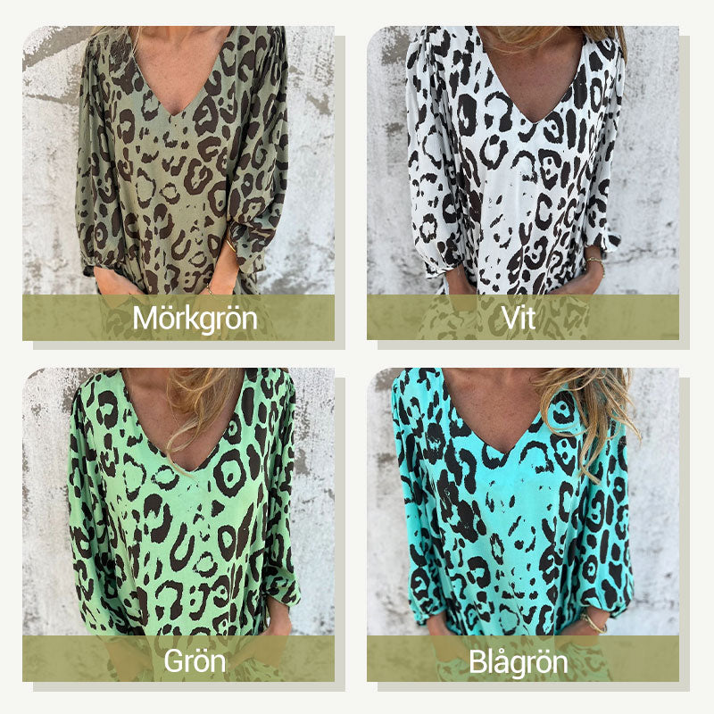 💖"Bestselger - 48 % rabatt umiddelbart!" - Safari Chic Leopardkjole🔥