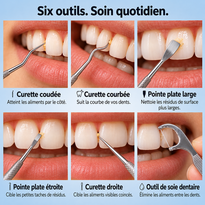 Sett med gjenbrukbare tannpirkere i rustfritt stål 🦷 Holdbare og hygieniske
