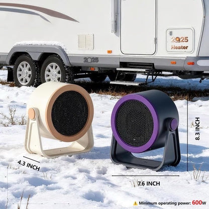 🎅SISTE DAGS-TILBUD 50 % RABATT!!⚡❄️2026 Bærbar varmeovn med øyeblikkelig oppvarming – Mini-radiator for utendørs bruk og på skrivebordet